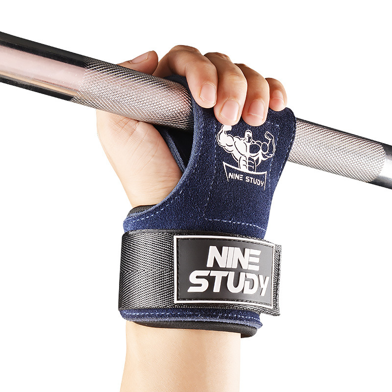 New Leather Gym Gloves Pull-up - Crossfit G ulasan dan harga