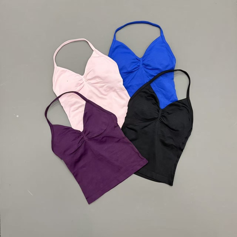 Gym Women Sports Tank Top Seam - Crossfit Yoga ulasan dan harga