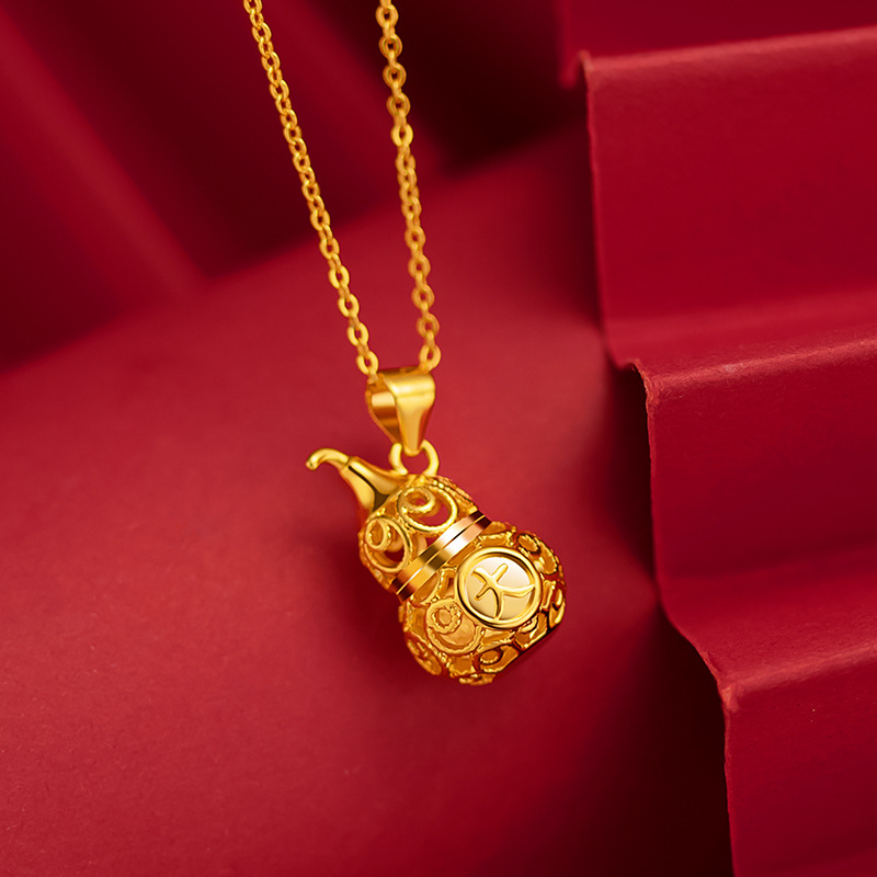 Pure 18K Gold Necklace Lucky H - Battle Rope Anchor ulasan dan harga