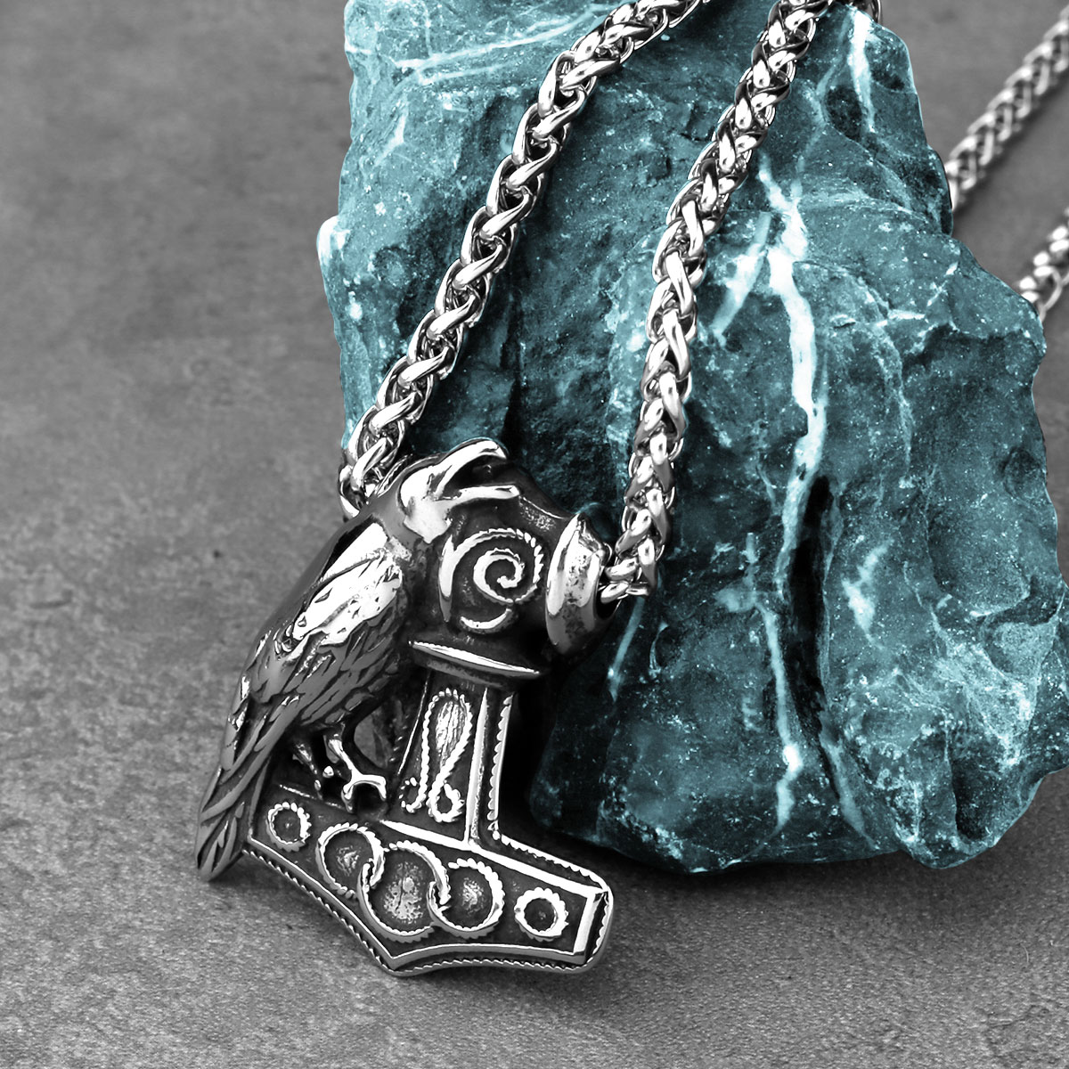 Nordic Odin Raven Thor Hammer  - Battle Rope Anchor ulasan dan harga