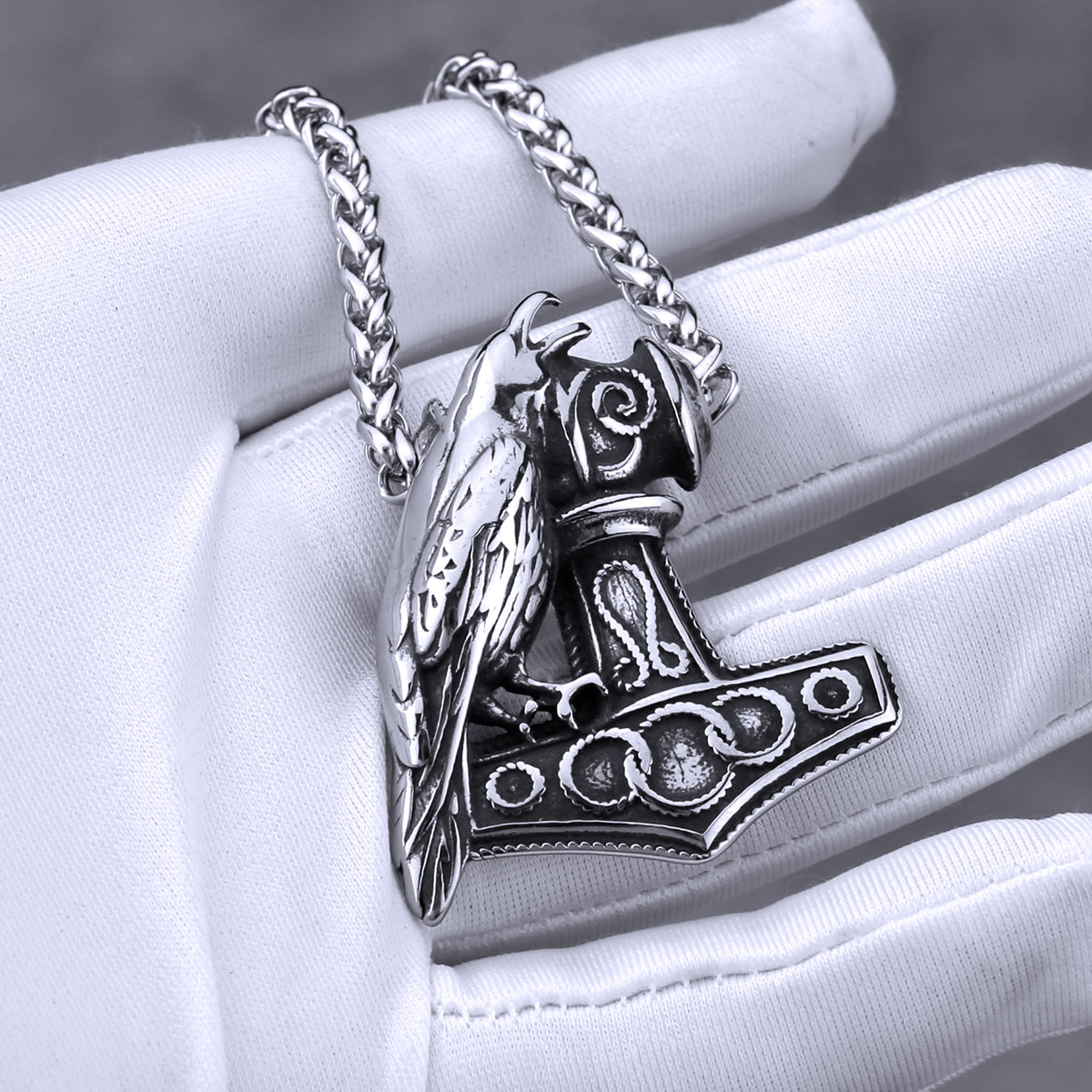 Nordic Odin Raven Thor Hammer  - Battle Rope Anchor ulasan dan harga