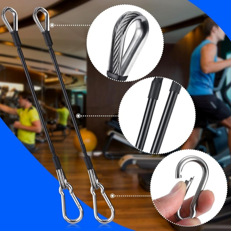 1/2Pcs 25cm Gym Cable Extensio - Battle Rope Anchor ulasan dan harga