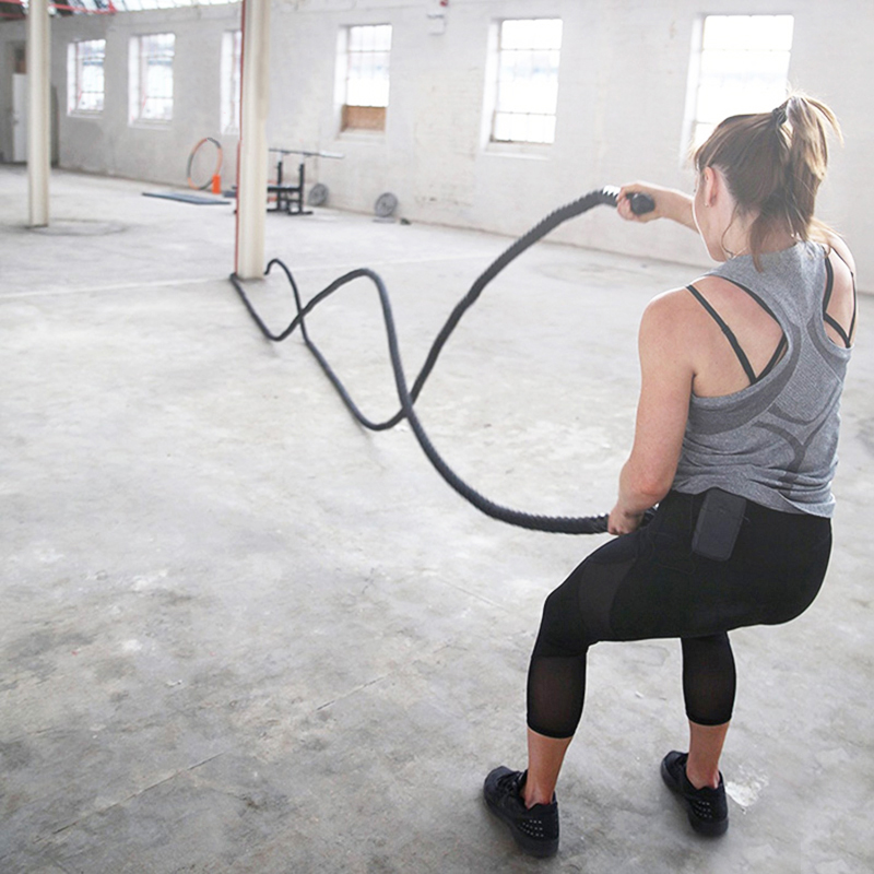 9M/12M/15M Fitness Battle Rope - Battle Rope Anchor ulasan dan harga